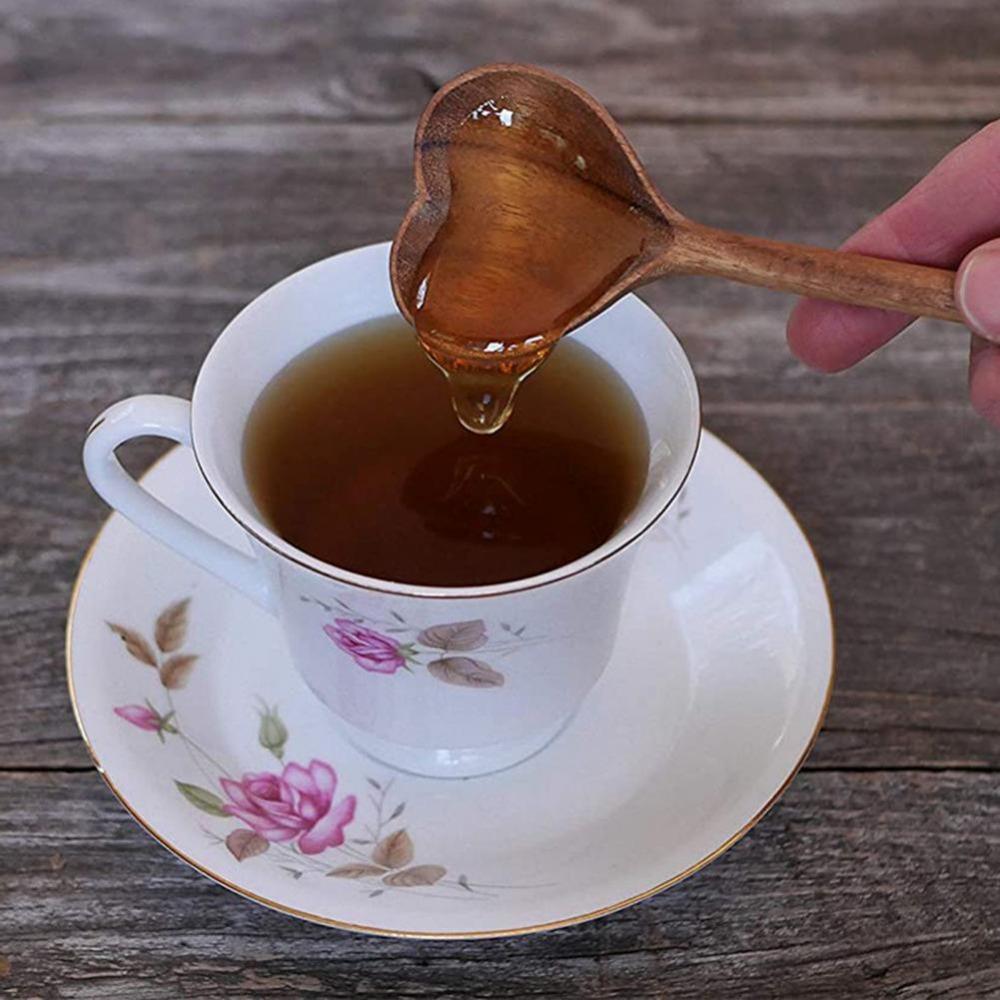 Ligneous Cooking Tools Kitchen Loving Heart Coffee Spoon Stirring Spoon Dessert Spoon Tableware
