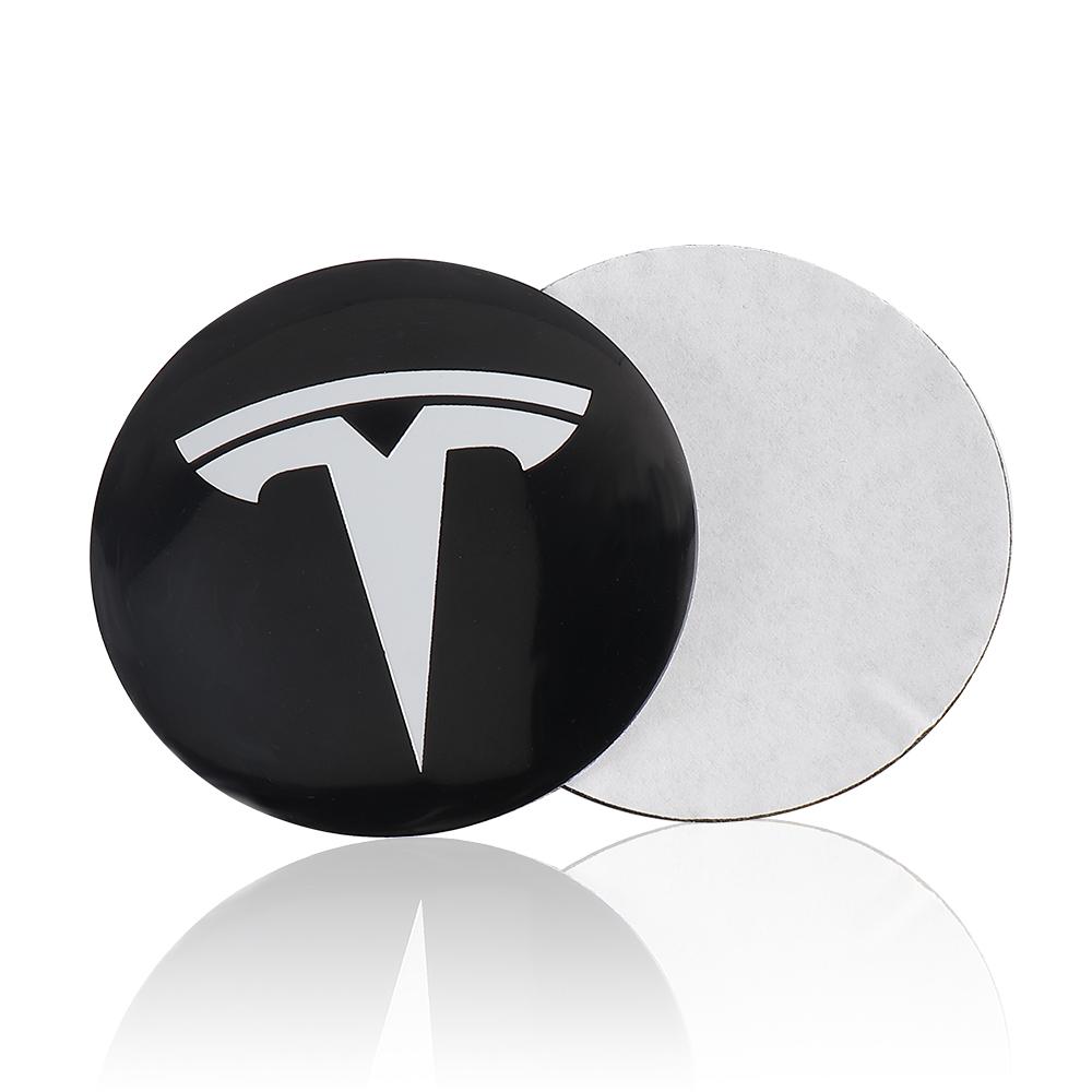 4pcs 60mm Tesla Car Wheel Center Hub Center Caps Emblems Car Logo Car-Styling Accessories For Tesla Model 3 Y S X Roadster Coil
