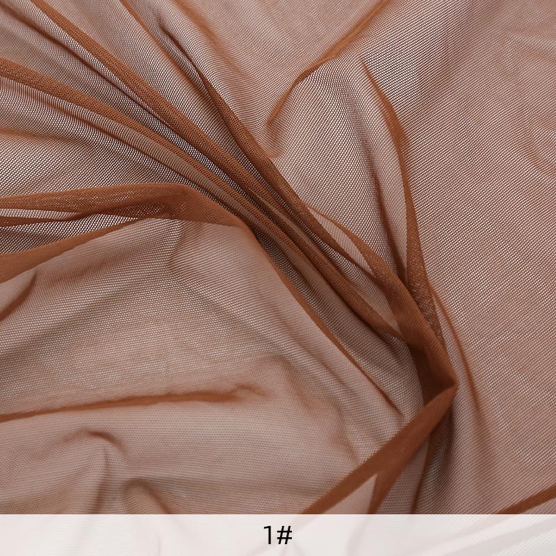 1 Yard 4 Way Stretch Nude Mesh For Sewing Bridal Dress Backing Dance Dress DIY Material