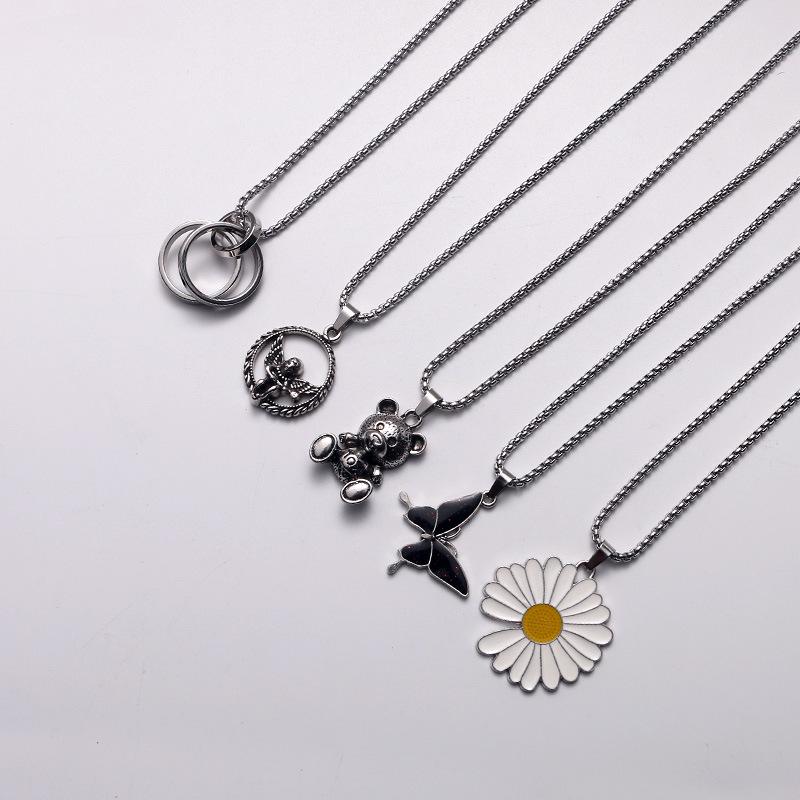 Модное ожерелье унисекс: Подвеска из сплава в виде животного на цепочке для свитера