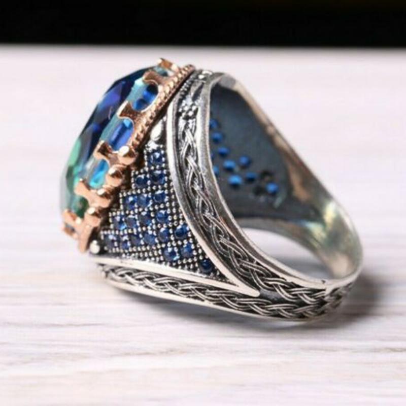 Модный двухцветный дизайн, великолепные женские кольца для вечеринки, овальный цирконий, изящный подарок на годовщину свадьбы, женские кольца