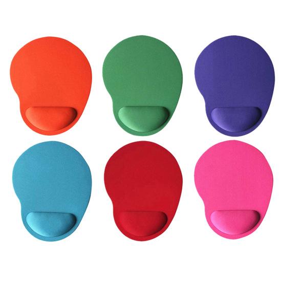 Противоскользящий комфортный однотонный коврик для игровой мыши для домашнего офиса с поддержкой запястий