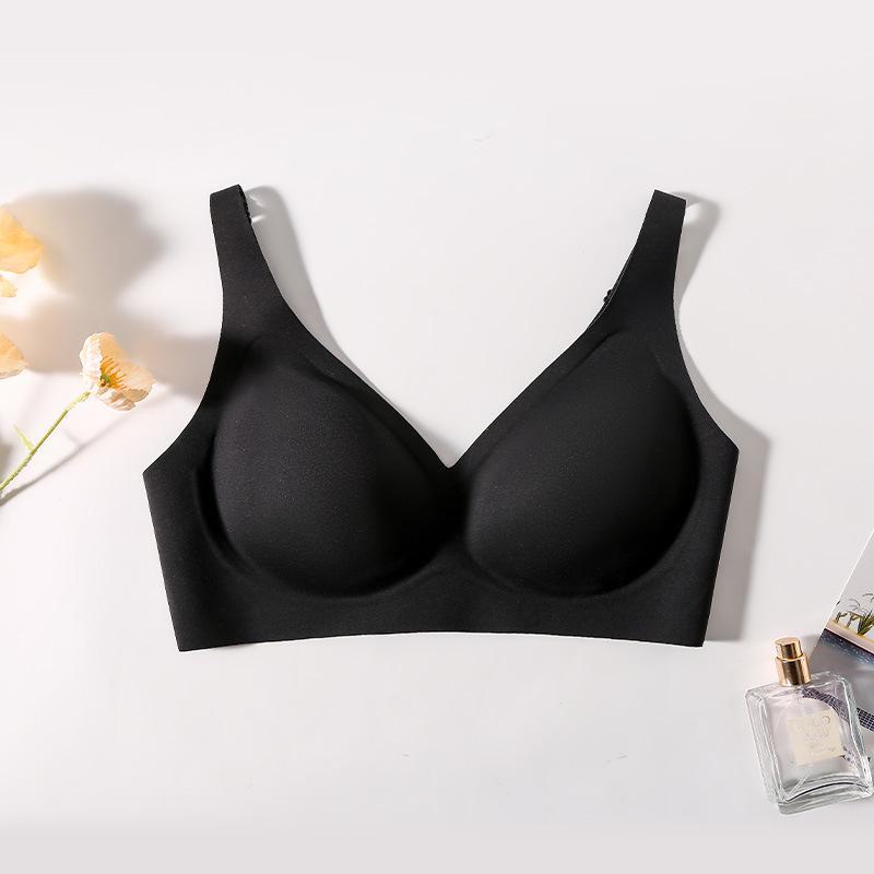 Бесшовный бюстгальтер из шелка тутового шелкопряда Yuyue - удобный, дышащий, с застежкой сзади, без косточек, однотонное нижнее белье