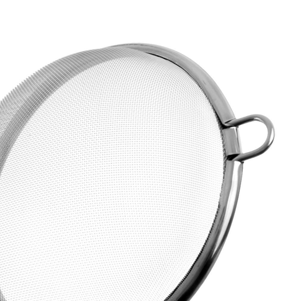 Steel kitchen strainer with handle 10 cm