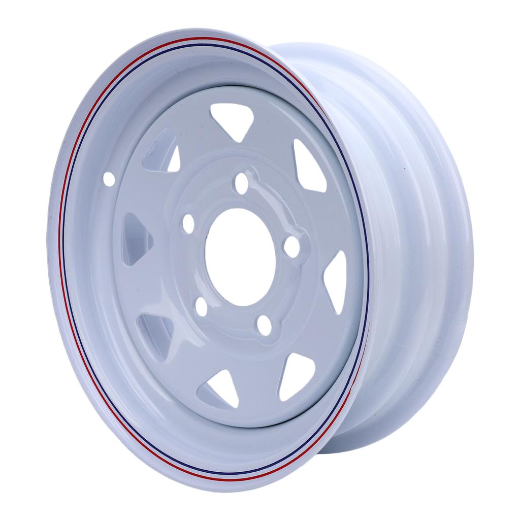 12 Inch Trailer Rim 1100 Lbs Load Capacity 12x4 5 114.3 Trailer Wheel Rim Alloy 5 Bolt Holes for Boat Cargo Trailers