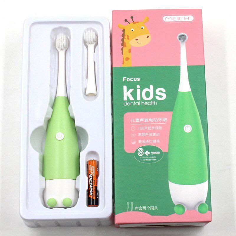Automatic Electric Toothbrush For Kids With Soft Silicone For Baby And Toddler