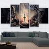 5 Pieces Arts Canvas Dark Souls Pictures Painting Abstract Soldiers Game Poster Wall Decor Prints Living Room Home Decoration