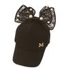 Girl Fashion Pearl Sun Hat Baseball Cap Creative Bowknot Hip Adjustable Hat