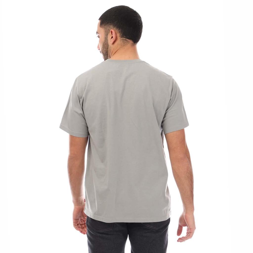 Levis Mens Box Logo Relaxed Fit T-Shirt