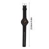 Quartz Watch Silent Waterproof Big Numbers Minimalist Fashionable Sports Watch for Students Black