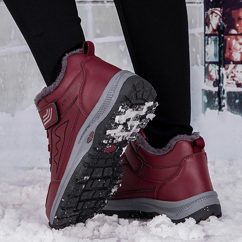 Осенне-зимняя мужская теплая хлопковая обувь Ppel, уличная нескользящая хлопковая обувь большого размера для пожилых людей
