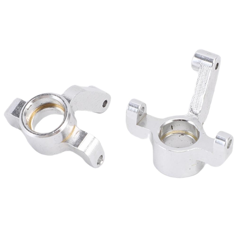 RC Car Front Steering Hub Carrier High Strength Alloy Steering Knuckle Front Steering Cup for 1 24 RC Car Red