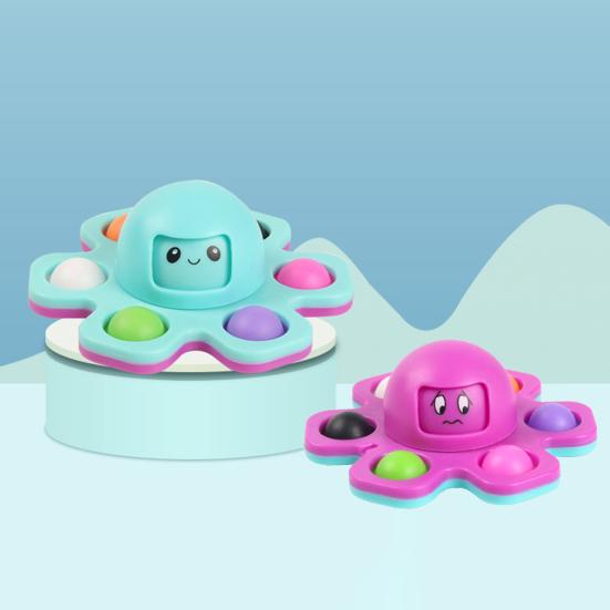 Спиннер Непоседа в форме Осьминога, Вращающийся Гироскоп для Снятия Стресса, Портативный Декомпрессионный Спиннер, Помощь для Концентрации