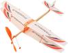 Rubber Band Powered Airplane - Balsa Wood Glider Model Toy for Outdoor Sports Throwing Aircraft for Kids & Adults(Random Color)