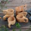 New Chinese Portable Wood Coffee Mug Rubber Wooden Tea Milk Cups Water Drinking Mugs Drinkware Handmade Juice Lemon Teacup Gift