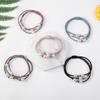 Korean Minimalist Pearl Hair Scrunchie - High Elastic Thick Band for Women's Hair