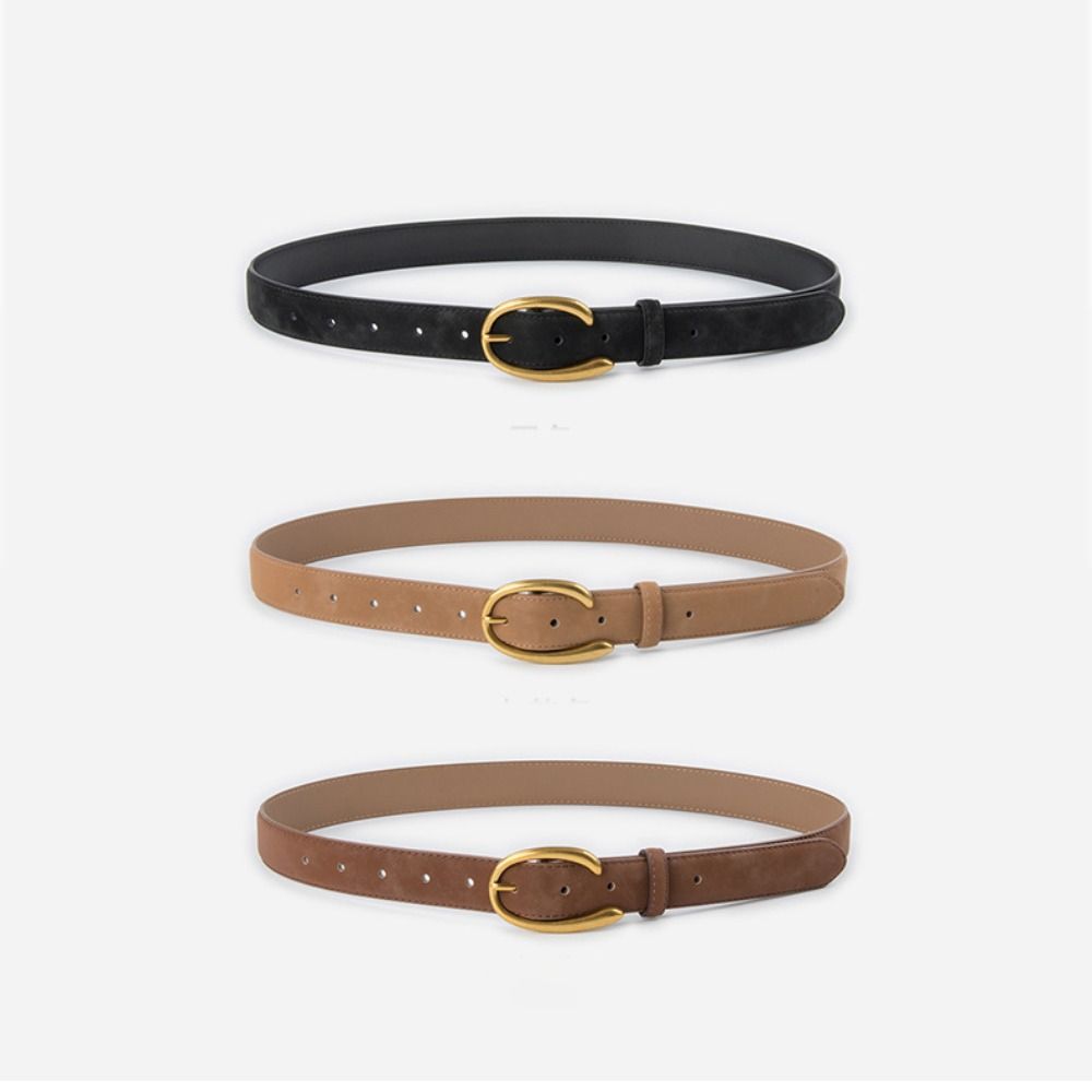 Роскошный дизайн замшевый кожаный ремень модные брючные платья ремни подарки пряжка пояс