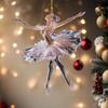 Ballerina Crystal Christmas Ornaments Transparent Angel Hanging Decor  Christmas Tree Decor