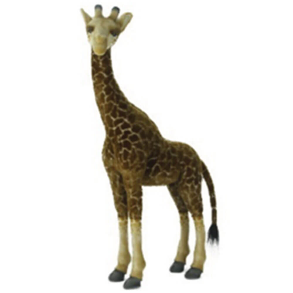 Hansa Standing Giraffe Plush Toy (Dark)