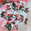 2/4PCS/set Cute Christmas Hair Clip Candy Santa Claus Hairpin Baby Girl Headdress Duckbill Clip Red Green Hair Clip