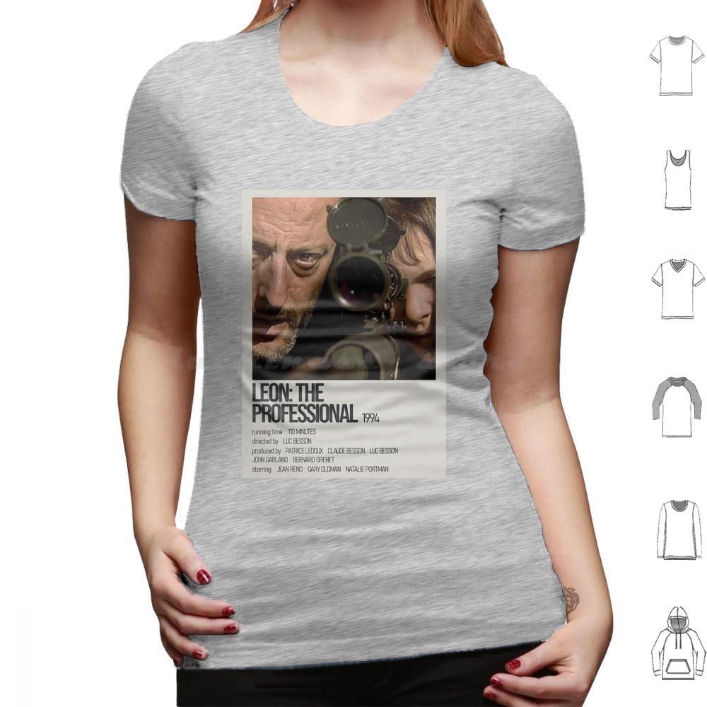Léon The ProfessionalYellow Black Artwork T Shirt Cotton Men Women DIY Print Leon Leon The Professional Movie Mathilda Natalie