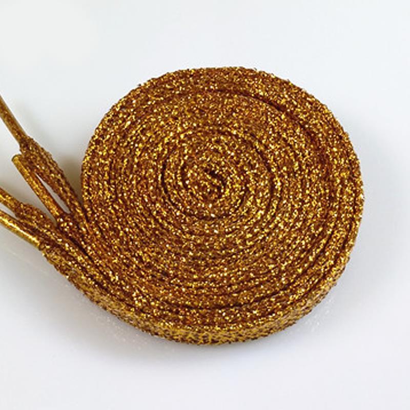 Good Product Men and Women Flat Leisure Waxing Waterproof Shoes LACES Fashionable Glitter Shoelaces