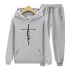 Two Pieces Set Fashion Clothing Tracksuit Men 2 Piece Set Hoodies+Pants Sets Hoody Mens Sweatshirt Sport Joggers Sweatpants Suit