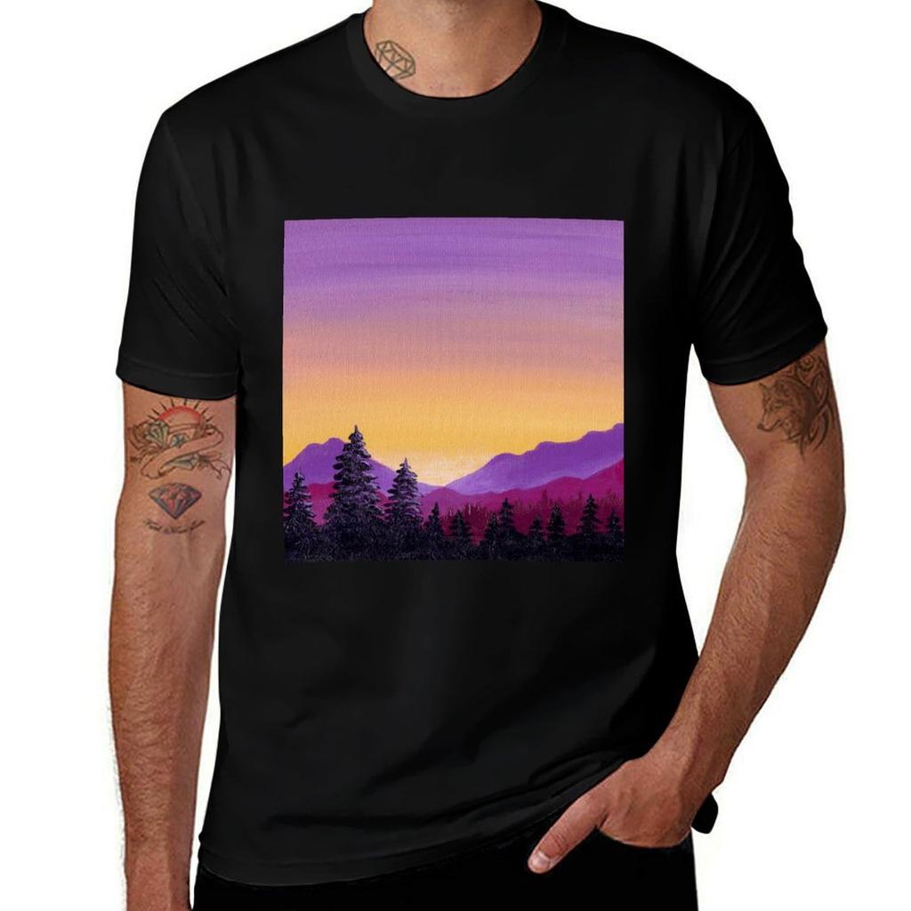 Purple Mountain Majesty Tshirt Casual Everyday Wear Tshirt