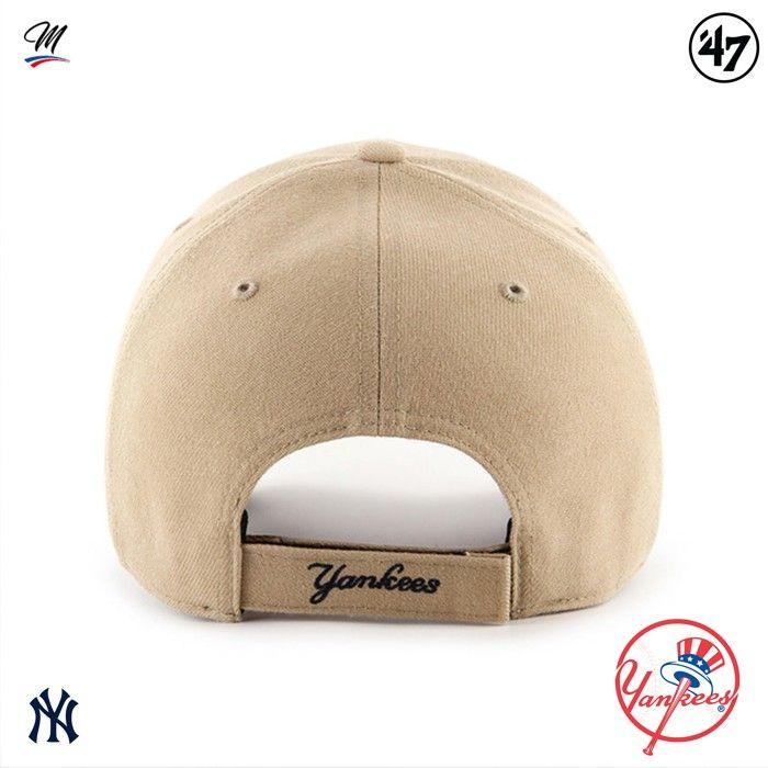 Casquette Relaxed Fit - 47 Brand - MVP New York Yankees - Beige - Ajustable - Automne/Hiver