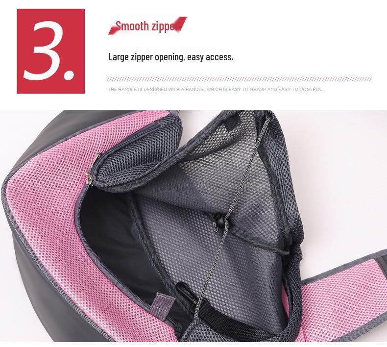 Breathable Crossbody Pet Carrier Bag for Cats and Dogs