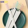 Amber Sakura Japanese Chopsticks Pink Cherry Blossom Sushi Reusable Food Sticks Beautiful Chinese Cooking Chopsticks Tableware