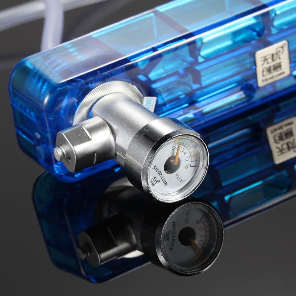 Комплект генератора CO2 своими руками с манометром, безопасный клапан, регулятор расхода воздуха, аксессуар для аквариума