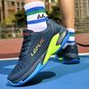 Breathable Badminton Shoes for Men Women Lace-up Tennis Sneakers Non-slip Gym Sneakers Athletic Training Shoes Volleyball Shoes