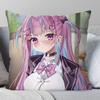 Minato Aqua Animation HHololive Pillow Case Fashion Square Pillowcase Bedroom Sofa Room Ins Decoration Leisure