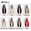 Noble Lace Wigs For Women Long Straight Synthetic Lace WIg 36 Inch Ombre Blonde Lace Wig Cosplay Blonde Wig Synthetic Lace Wig