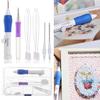 9Pcs/Box Magic ABS Plastic Threaders Embroidery Pen Set Sewing Knitting Punch Needle