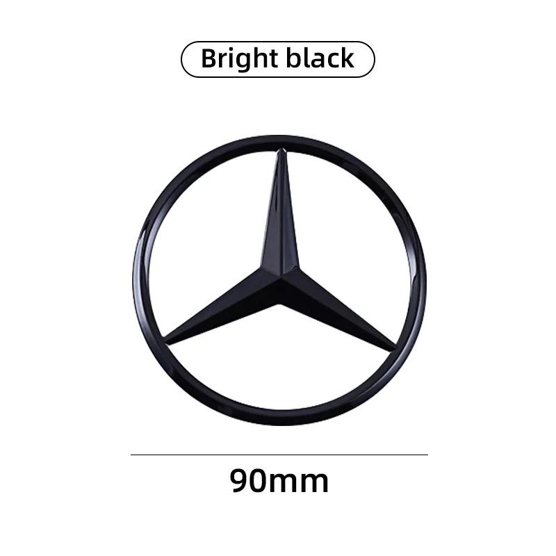 GLC GLB 1Pcs 90mm ABS Star Logo Car Trunk Emblem Badge Accessories For Mercedes Benz C E S Class W204 W205 W212 W213 W211 W220