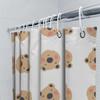 Милая шторка для душа с принтом медведя, водонепроницаемая, декор для ванной комнаты, украшение для дома для детских ванных комнат, белая, 180x240см (Упаковано с Fre