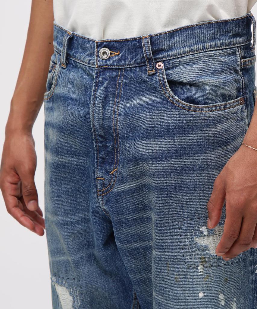 AVIREX RESTORE COLLECTION DENIM PANTS "REPAIR CUSTOM" Men's XL 432 Used 783-5211004