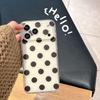 Минималистичный чехол для iPhone 17 Pro Max в горошек, Совместим с моделями 15-17, Контрастные цвета, Идеально для пар