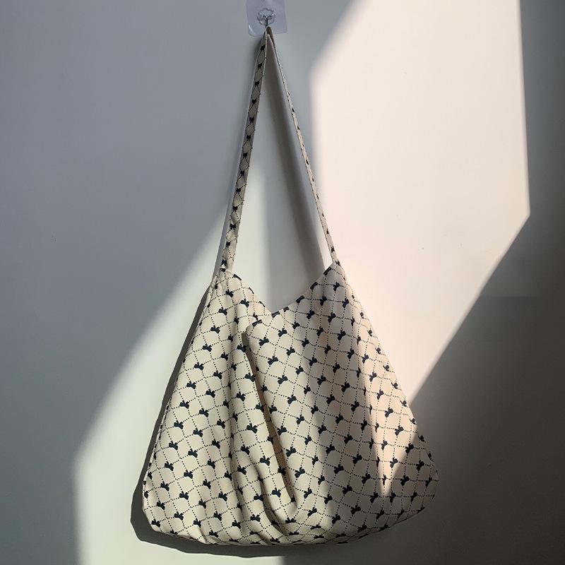 Вельветовая холщовая сумка на плечо с леопардовым принтом - Корейский стиль, Новый летний литературный дизайн для колледжа