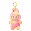 Mart Labu High-Energy Macaron Plush Pendant with Bunny Ears - Cute Keychain Charm for All Ages