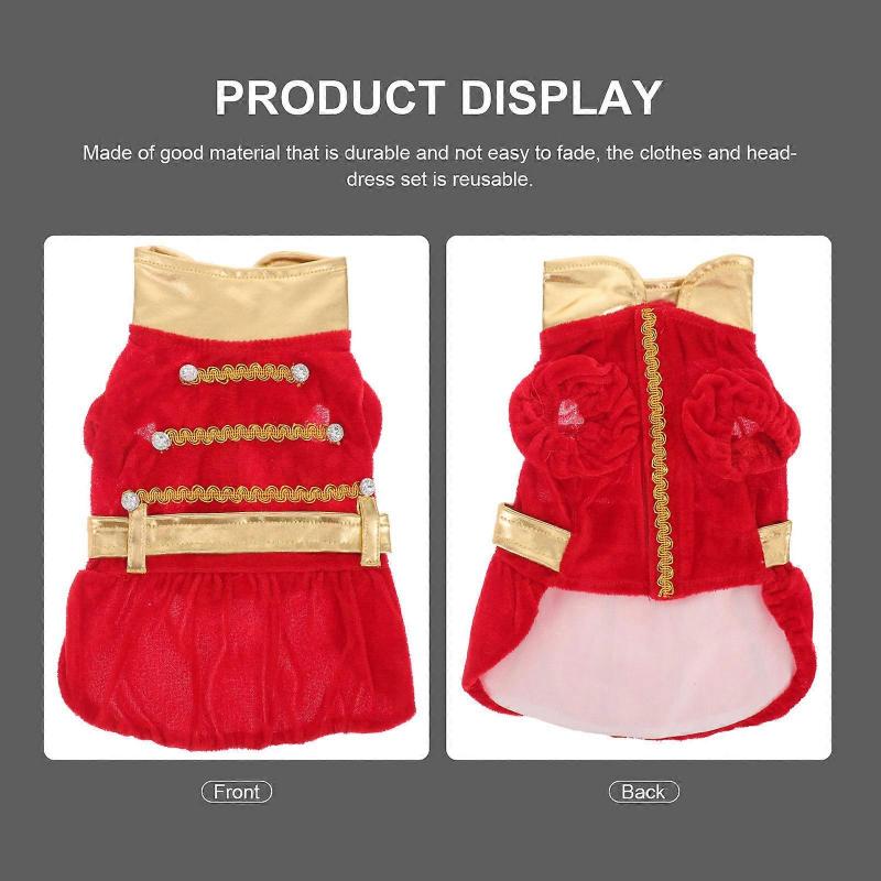 Creative Dog Cosplay Costume for Halloween with 3Sets of Pet Garments