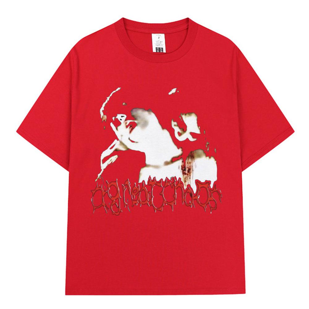 Ken Carson A Great Chaos T Shirt Unisex Women Fashion Vintage Oversized T Shirts 100 Cotton Loose Short Sleeve Tshirts Streetwear