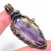 Fluorite Handmade Copper Wire Wrap Jewelry Pendant 2.60" T2g75