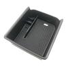 For Golf 8 Car Armrest Storage Box Tray Organizer Holder Quick Installation Non Deformation ABS Material Black