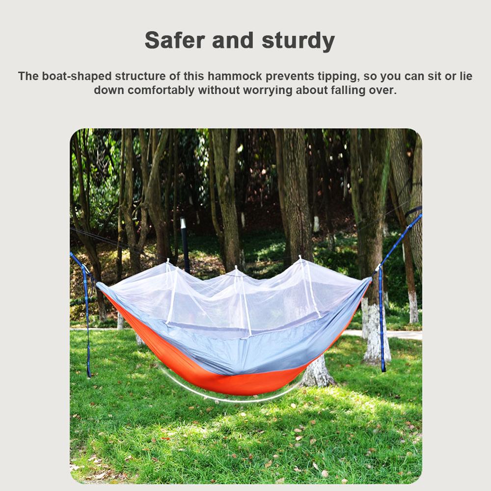Автоматический быстро открывающийся гамак с москитной сеткой, портативный гамак для кемпинга на открытом воздухе, защита от опрокидывания