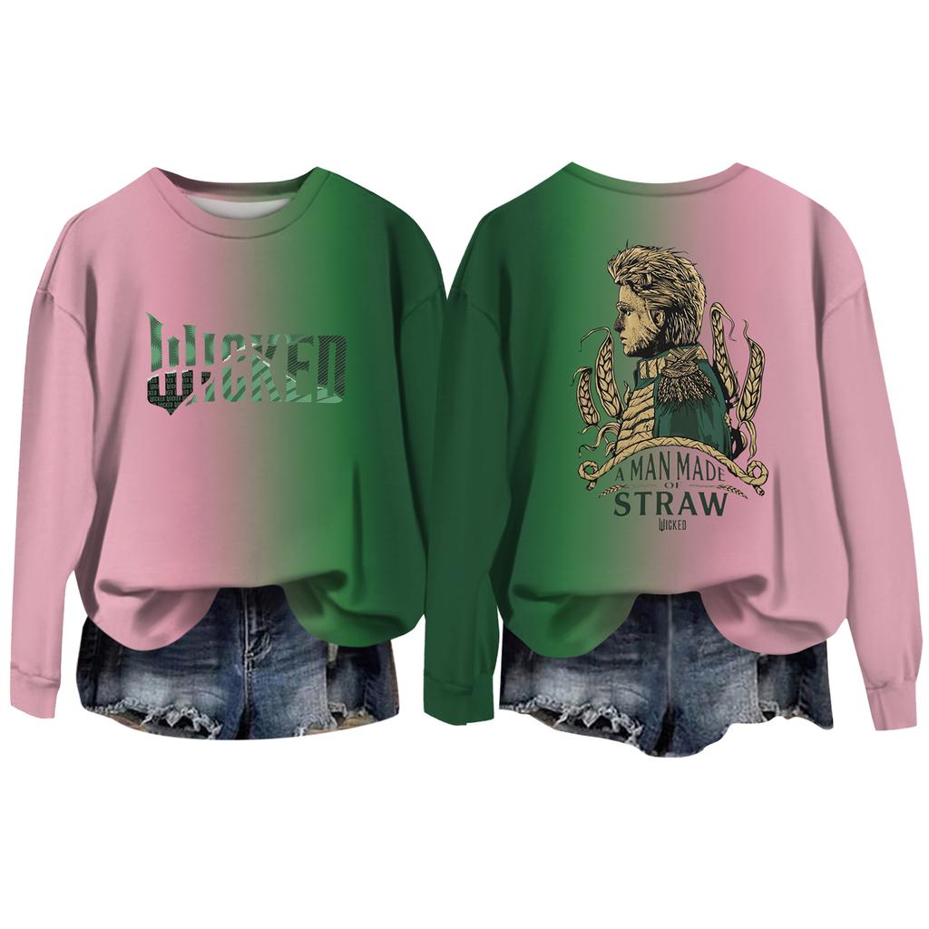 Women's Casual Round Neck Long Sleeve Valentine's Day Printed Pullover Top