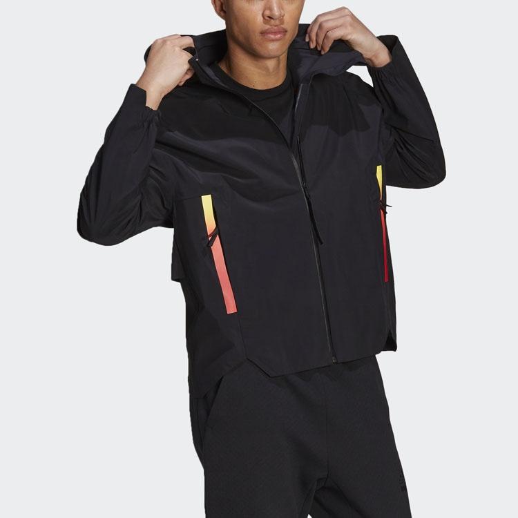 adidas Myshelter RR Outdoor Sports Hooded Jacket Black Men's GT0352