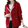 Women's Autumn 2024 Korean Style Hooded Cardigan Sweater Jacket - Zippered Knitted Fashion Top